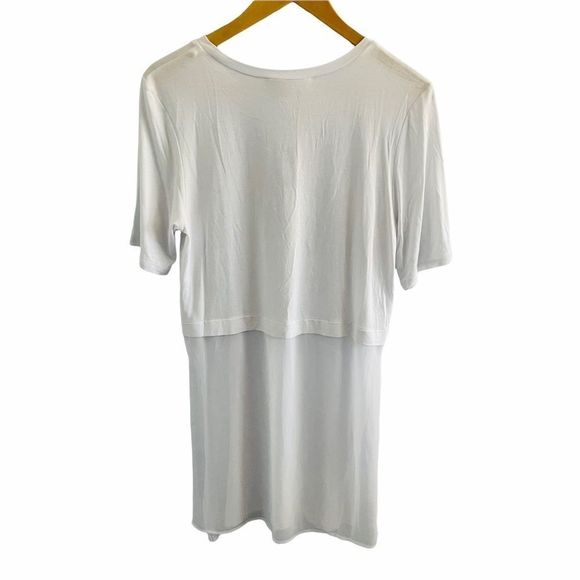 NWT BCBGeneration Optic White Contrast Tunic M - Picture 11 of 16